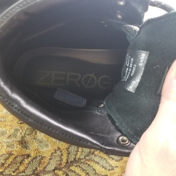 Cole Haan Zero Grande black leather water resistant hiking boots
